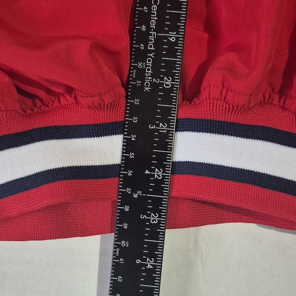 Vintage Cleveland Indians Pro Player Pullover Jacket Medium Red MLB Windbreaker - Picture 4 of 8